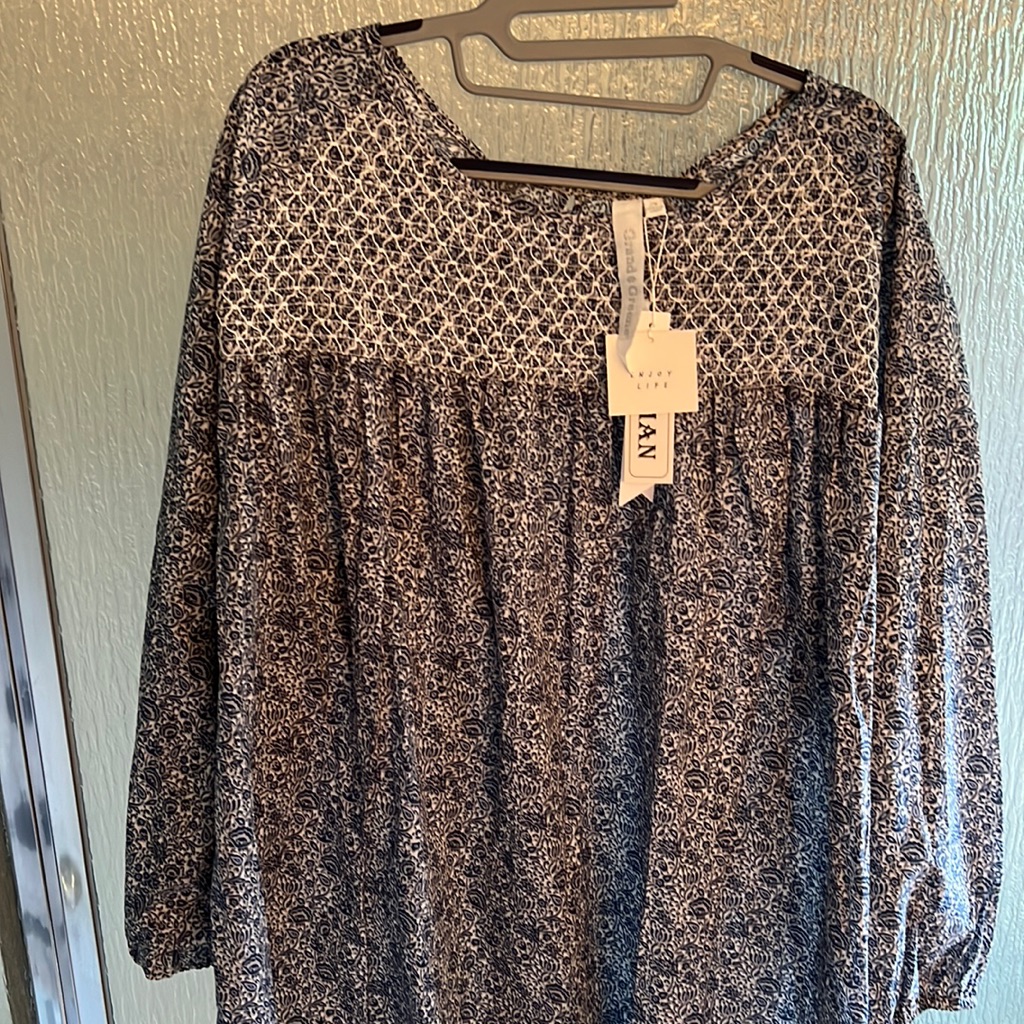 Brand New Grand Greene Smocked Blouse Brand New Grand Greene Smocked Blouse